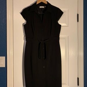 Calvin Klein cap sleeve coat dress
